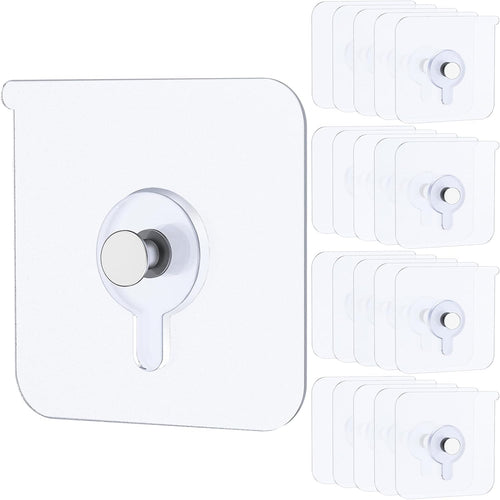 20-Piece Heavy-Duty Self-Adhesive Picture Hooks
