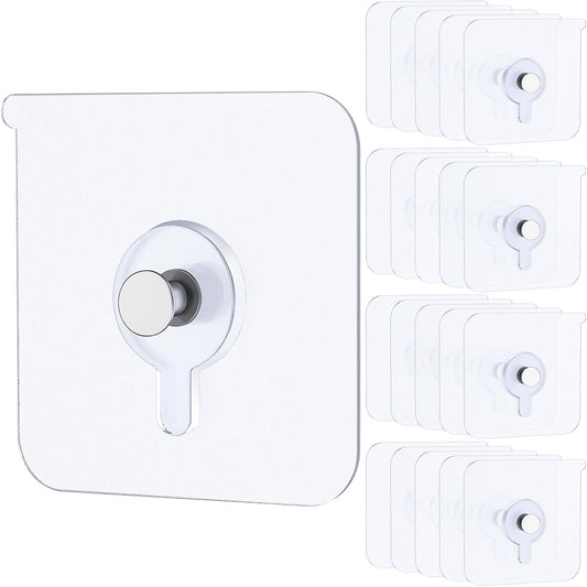 20-Piece Heavy-Duty Self-Adhesive Picture Hooks